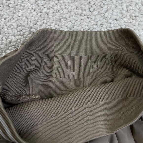 Aerie Offline Seamless Pleated Mini Skort Beige - Picture 6 of 9